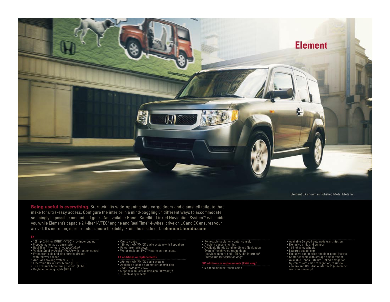 2009 Honda Brochure Page 4